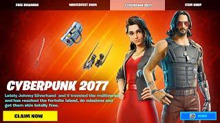 *NEW* FORTNITE x CYBERPUNK UPDATE! (V & Johnny Silverhand)