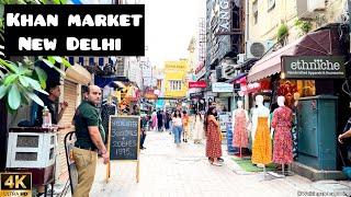 Walking And Exploring- Khan Market Rabindra Nagar New Delhi India 4K Video Khan Market Walking Tour