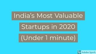 Top 10 valuable startups in India 2020