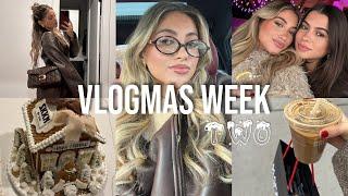 VLOGMAS WEEK TWO  friendsgiving, meetings, wrapping gifts & more!