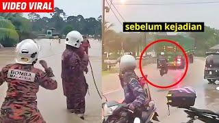 Moto Ikut Lori Rdah BANJlR , Sekali Tengok Apa Jadi