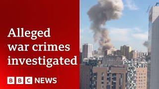 Investigating alleged Russian war crimes in Ukraine using social media | BBC News