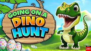 Going on a Dino Hunt Freeze Dance |  Just Dance | Dinosaur Brain Break Party | Floor is lava game