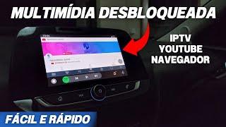 YOUTUBE e TV na MULTIMÍDIA do CARRO - SIMPLES e RÁPIDO!