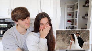 Reacting To Our Wedding Video! (Our First Time Watching)