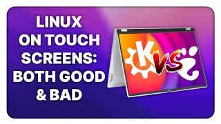 Linux on touchscreens: KDE wins! (+Tuxedo InfinityFlex 14)