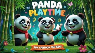 Panda Playtime  | Fun Panda Cartoon for Kids | Bamboo Forest Adventures | English Cartoon Kids