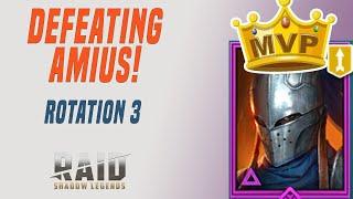 DEFEATING AMIUS THE LUNAR ARCHON STAGE HARD ! Raid Shadow Legends