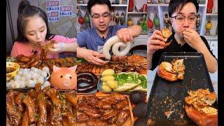 asmr eating，大食い， Daweiwangは食べ物を食べ、食べ物に挑戦します。 Big stomach challenge food