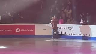 Keegan Messing & Wyatt after Skate Canada 2022 Exhibition Gala (short bit of Gilles/Poirier at end)