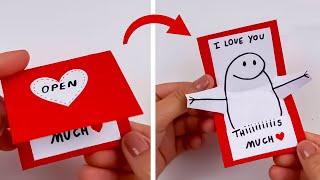 DIY Pop-Up Love Card Tutorial: Cute and Easy Handmade Surprise️