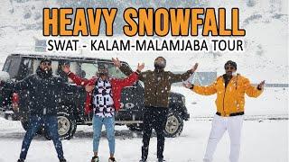 Sialkot to Swat Kalam Malam Jabba Tour 2024! Having snowfall