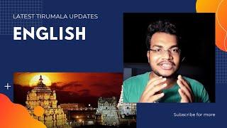 TIRUMALA UPDATES IN ENGLISH ️