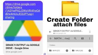 Paano magattach ng files, magcreate ng folder sa google drive link gamit ang Android Cellphone ?