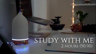 2-Hour Study With Me | Lofi + Rain  Pomodoro 50/10