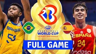 Brazil v Spain | Full Basketball Game | FIBA Basketball World Cup 2023