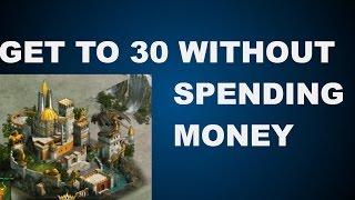 HOW TO GET CASTLE 30 WITHOUT SPENDING $ (CLASH OF KINGS TIPS AND TRICKS)