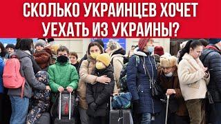 СКОЛЬКО УКРАИНЦЕВ УЕДЕТ ИЗ УКРАИНЫ, ЕСЛИ ГРАНИЦЫ ОТКРОЮТ?