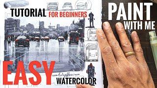 Very Easy Watercolor Tutorial for Beginners 2022