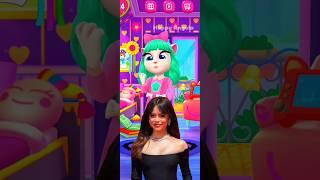 Jenna Ortega Talking Angela  #mytalkingangela2 #wednesday #viral