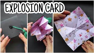 explosion card/pop out surprise card/congratulation card/graduation card/scrapbook ideas