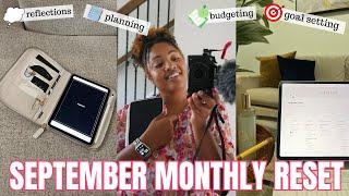 SEPTEMBER 2023 MONTHLY RESET ROUTINE | budgeting, reflections, favorites, highs/lows, book reviews