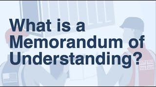 What is a Memorandum of Understanding? | Explainer Animation | Trade Terms Explained | MOU