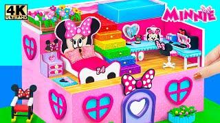 Build Disney Minnie Mouse House from Polymer Clay & Unboxing DIY Toys Play Set  DIY Miniature House