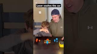 Father son game #family #competition #familyfun #fatherson #boardgame