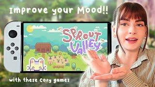 10 Cozy Games to help IMPROVE your Mood! ┃Switch, PC & Console