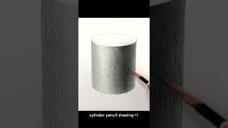 cylinder pencil drawing | 원기둥 연필소묘  #shorts