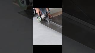 Angle grinder sliding guide for perfect straight cut #diyproject #metalworking #anglegrinder