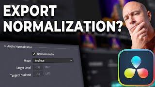 NORMALIZE Audio on DELIVER Page in DaVinci Resolve 18 |  Should You Use It?