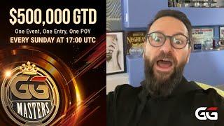 Daniel Negreanu announces GGMasters Sunday online tournament now a $500k GTD!