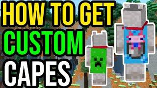 How To Get CUSTOM CAPES In Minecraft PS/Xbox/PE