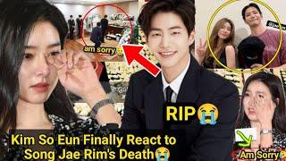 Kim So Eun Finally React to Song Jae Rim's Death sent Heartfelt condolences 