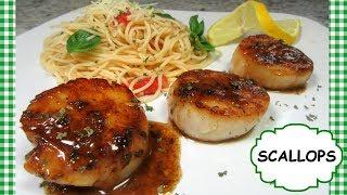 How To Cook PERFECT SCALLOPS with Lemon Garlic Butter Sauce Recipe