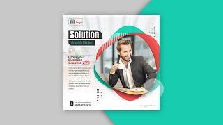 Corporate Social Media Post Design | Adobe Photoshop Tutorial