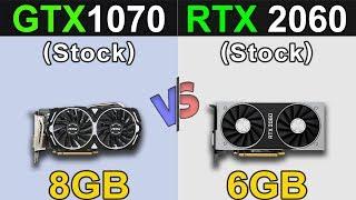 GTX 1070 Vs. RTX 2060 | 1080p and 1440p | New Games Benchmarks