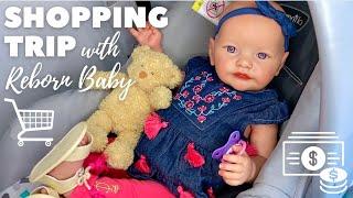 Shopping With Reborn Baby Skya: Get Ready, Shopping Trip + Haul From Walmart & Target.