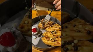 Waffle Chocolate Ice Cream #kuliner #travelvlog #shortsfeed #waffle #chocolate #icecream #gosha