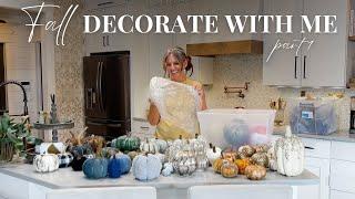 Decorate With Me for Fall Part One || Trying Fall Starbucks Drinks & Styling with Pumpkins