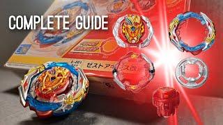 Zest Achilles COMPLETE CUSTOMIZATION GUIDE | Beyblade Burst BU #beyblade #beybladeburst