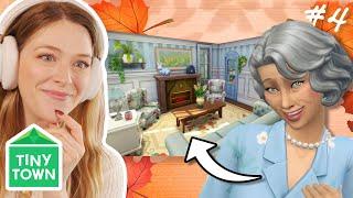 finishing my first TINY HOUSE in the sims 4 | Tiny Town Blue #4