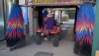 Took My Dirty 4wheeler Through The CAR WASH