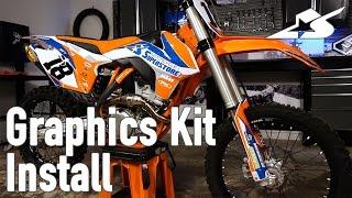 How to Install a Graphics Kit on a Motocross Bike