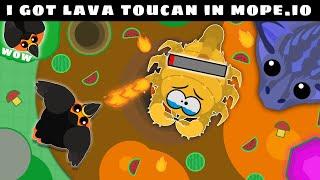 RARE LAVA TOUCAN KILLS SCORPION in MOPE.IO | I GOT LAVA TOUCAN 2 TIMES