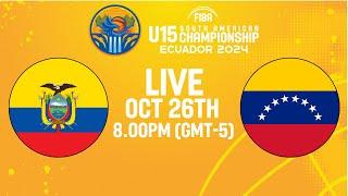 Semi-Finals | Ecuador v Venezuela | Full Basketball Game | South American U15 Championship 2024