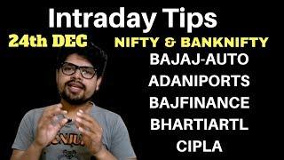 SHARE MARKET | Intraday Trading Tips for Tomorrow 24 December 2018 | Jibanjyoti Panigrahi