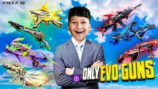 Only Evo Guns Challenge  Chinu gamez - free fire max